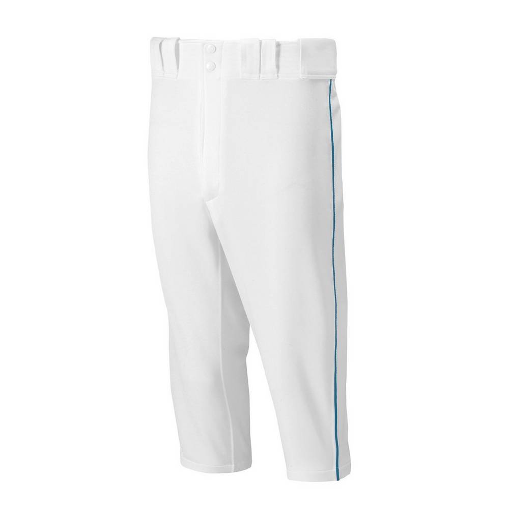 Mizuno Premier Short Piped - Erkek Eşofman Altı - Beyaz/Lacivert Türkiye (GUWQRP-795)